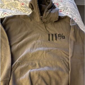 Men’s Gray sweatshirt hoodie, size 2XL